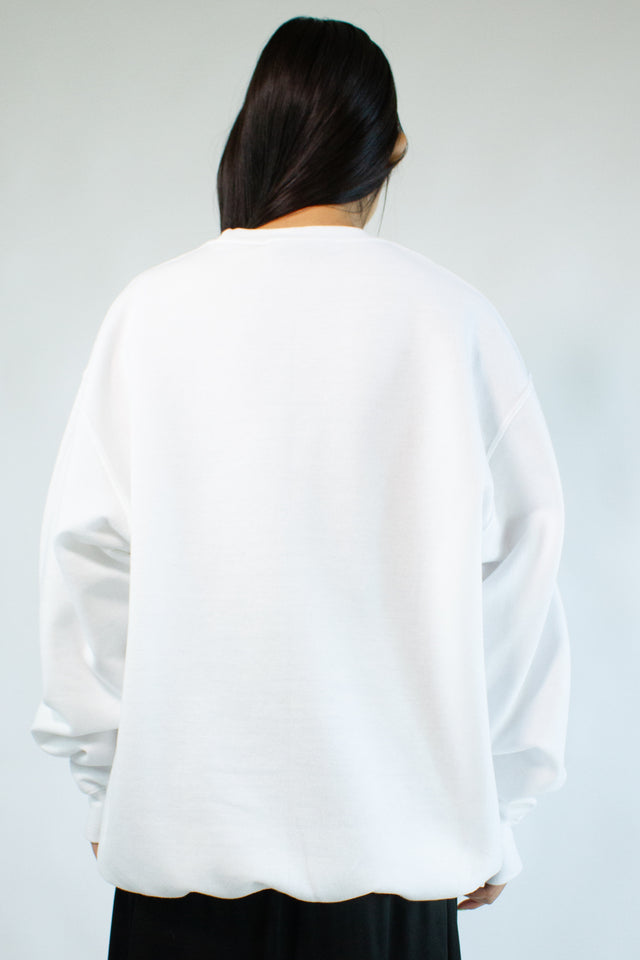 White Portrait Sweatshirt