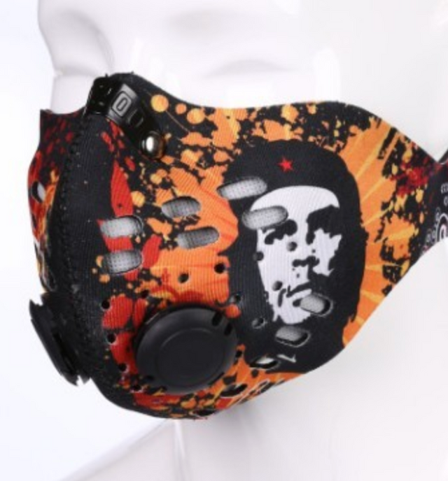 Orange Che Guevara Neoprene Printed Mask